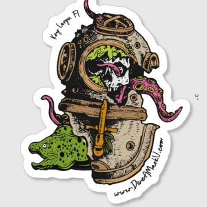 Dive A Mark V Sticker Moray and Octopus
